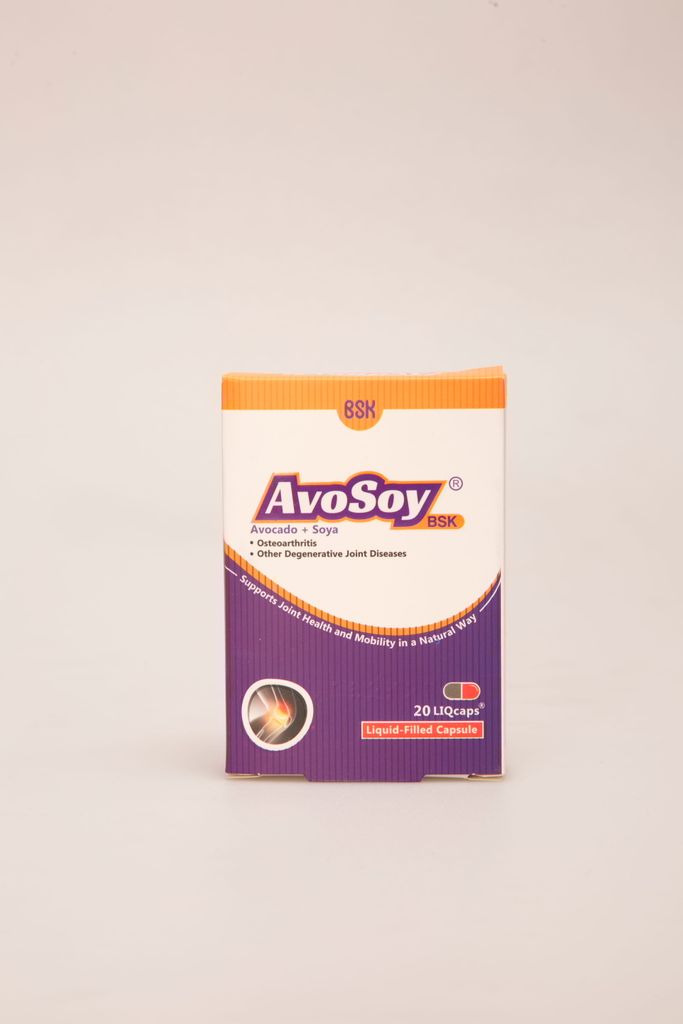 کپسول AvoSoy BSK | مکمل آووکادو و سویا (ASU) برای سلامت مفاصل و کاهش علائم آرتروز