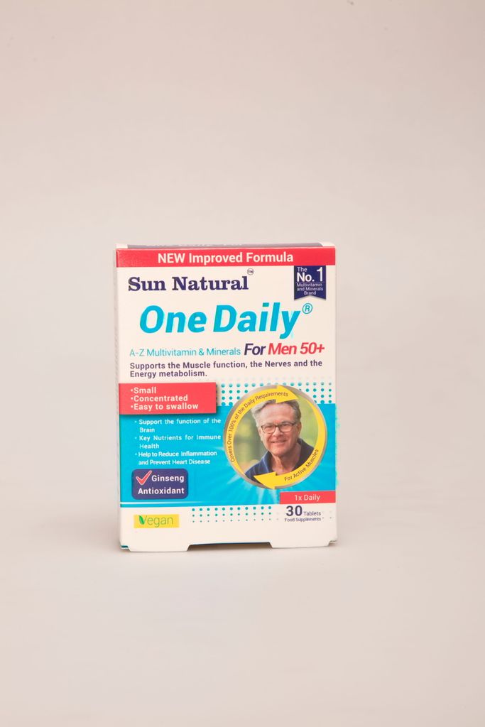 مولتی ویتامین وان دیلی مردان بالای ۵۰ سال سان نچرال | Sun Natural One Daily For Men 50+