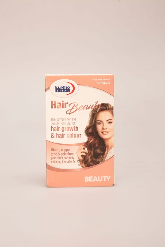 قرص Hair Beauty یوروویتال | مکمل تقویت رشد مو، حفظ رنگ مو و سلامت پوست و ناخن