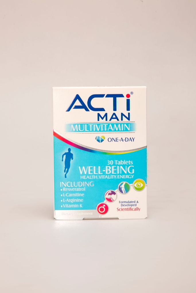 قرص مولتی ویتامین اکتی من (ACTI MAN) | مولتی ویتامین تخصصی آقایان برای انرژی و سلامت عمومی