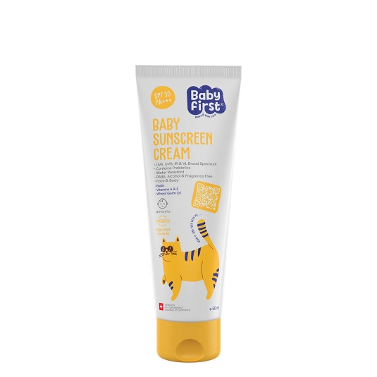 کرم ضدآفتاب کودک SPF30 بیبی فرست Baby First Kids Sunscreen Cream SPF30 | مناسب مراقبت روزانه کودک