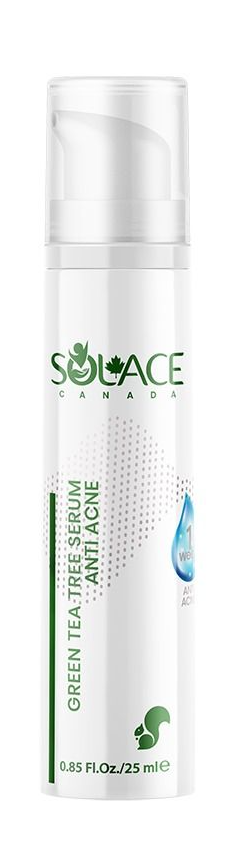 سرم ضد جوش درخت چای سولیس کانادا Green Tea Tree Serum Anti Acne | سرم پوست مستعد آکنه 25 میلیلیتر