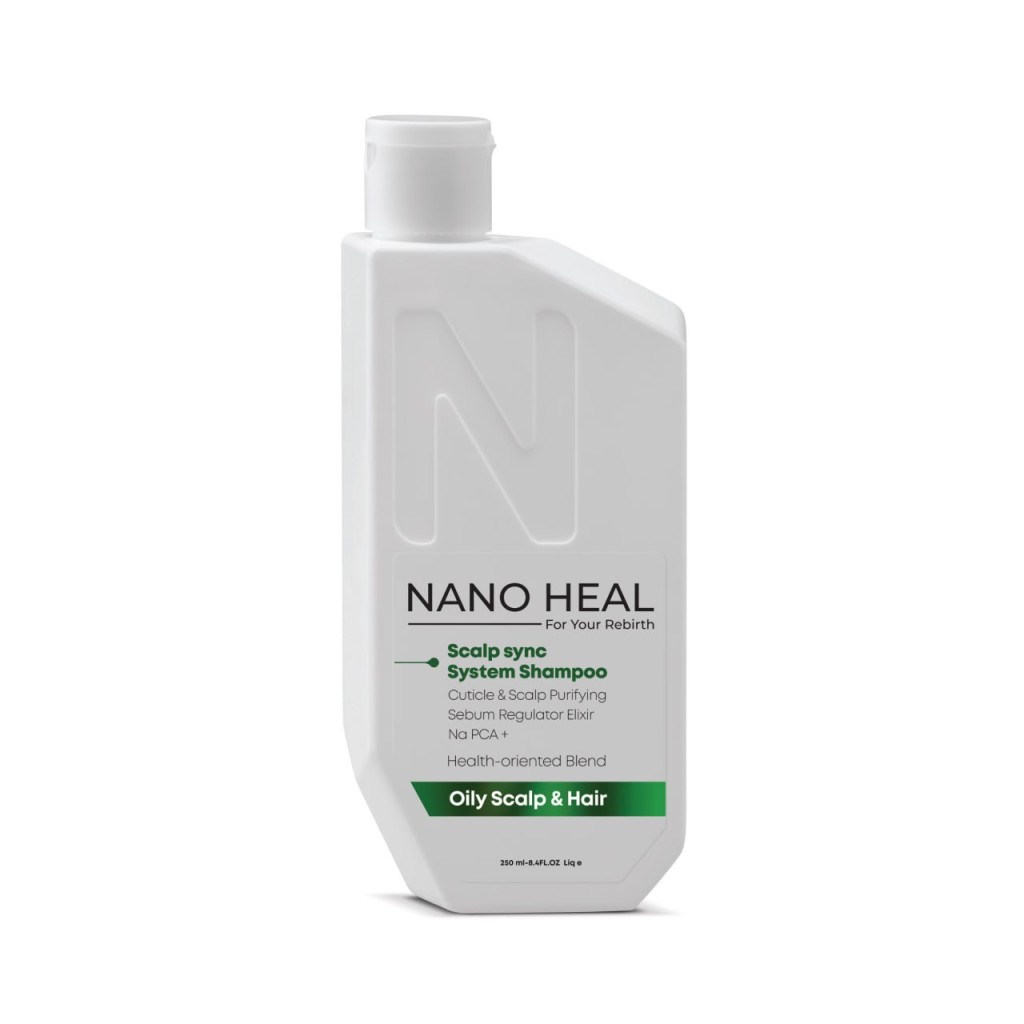 شامپو تنظیمکننده چربی پوست سر نانوهیل ۲۵۰ میلیلیتر (Nano Heal Scalp Sync System Shampoo for Oily Scalp & Hair 250 ml)