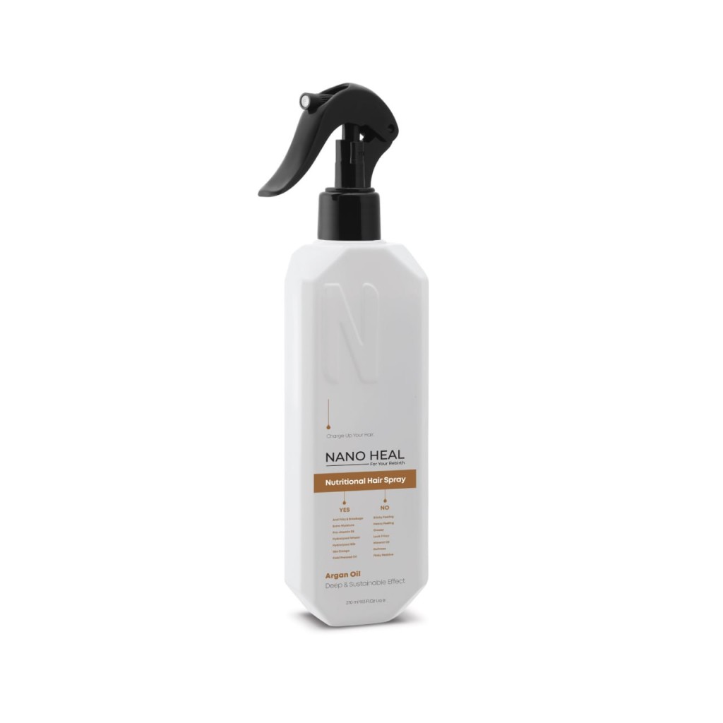 اسپری مغذی مو آرگان نانوهیل ۲۷۰ میلیلیتر (Nano Heal Nutritional Hair Spray Argan Oil 270 ml)
