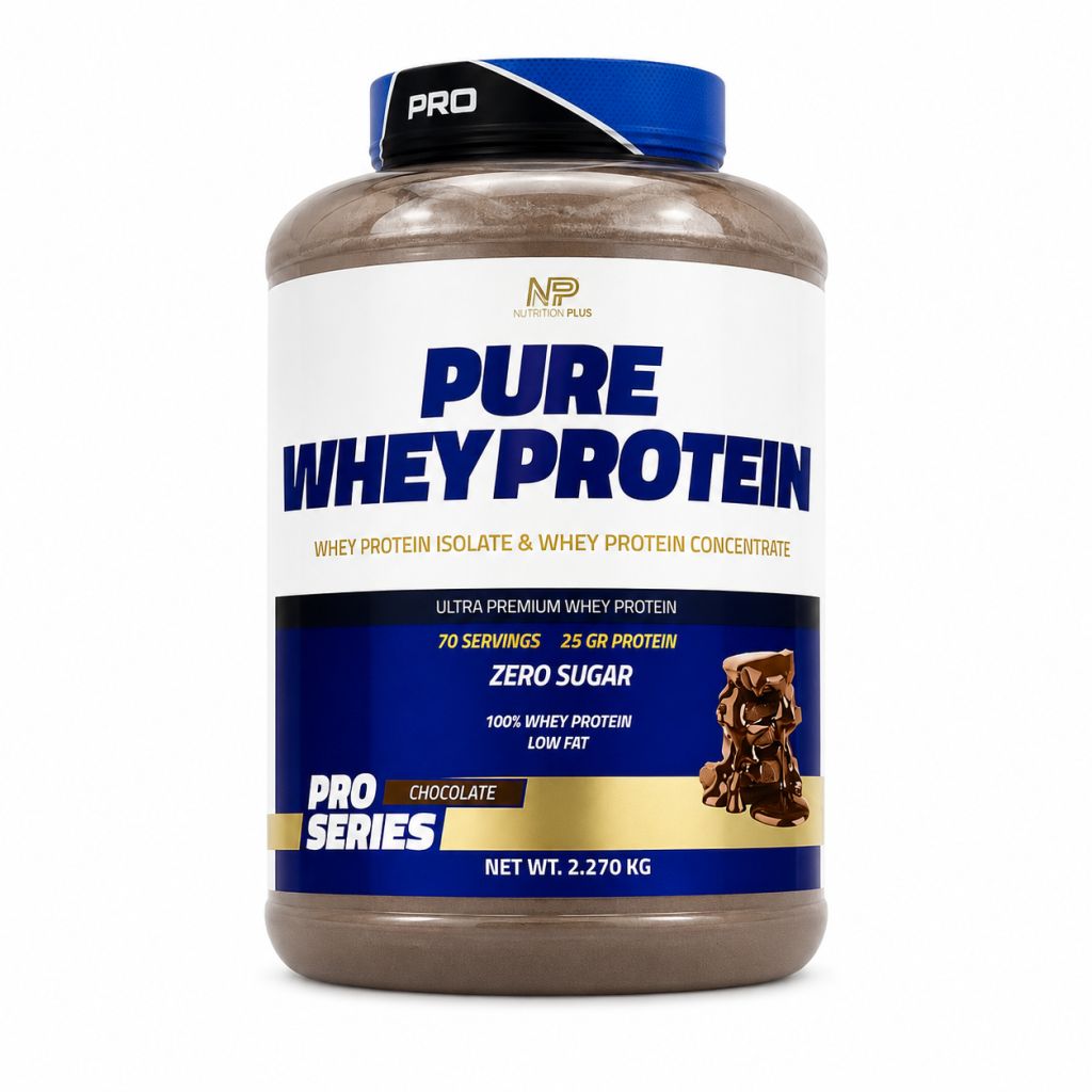 پودر پروتئین وی خالص نیوتریشن پلاس پرو سریز با طعم شکلات، ۲۲۷۰ گرم (Nutrition Plus Pro Series Pure Whey Protein Chocolate, 2270 g)