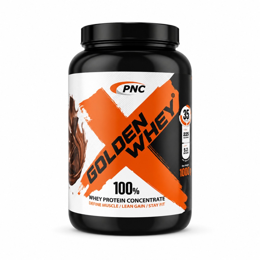 پودر گلدن وی پیانسی ۱۰۰۰ گرم (شکلاتی) PNC Golden Whey 100% Whey Protein Concentrate 1000 g