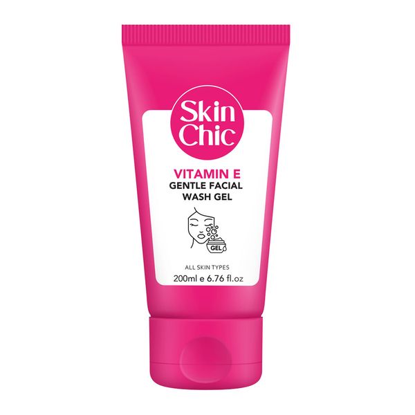 ژل شستشوی صورت ملایم ویتامین E اسکین شیک / Skin Chic Vitamin E Gentle Facial Wash Gel