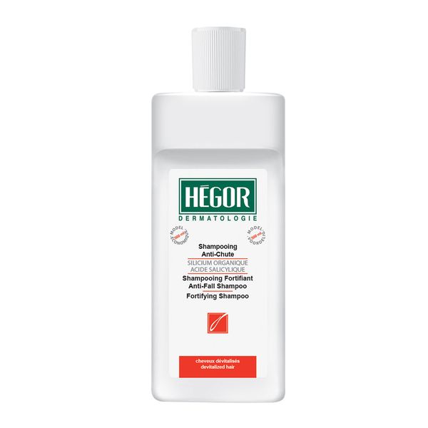 شامپو تقویتکننده ضد ریزش مو هگور با سیلیسیوم آلی و اسید سالیسیلیک / Hegor Fortifying Anti-Fall Shampoo (Silicium Organique, Acide Salicylique)