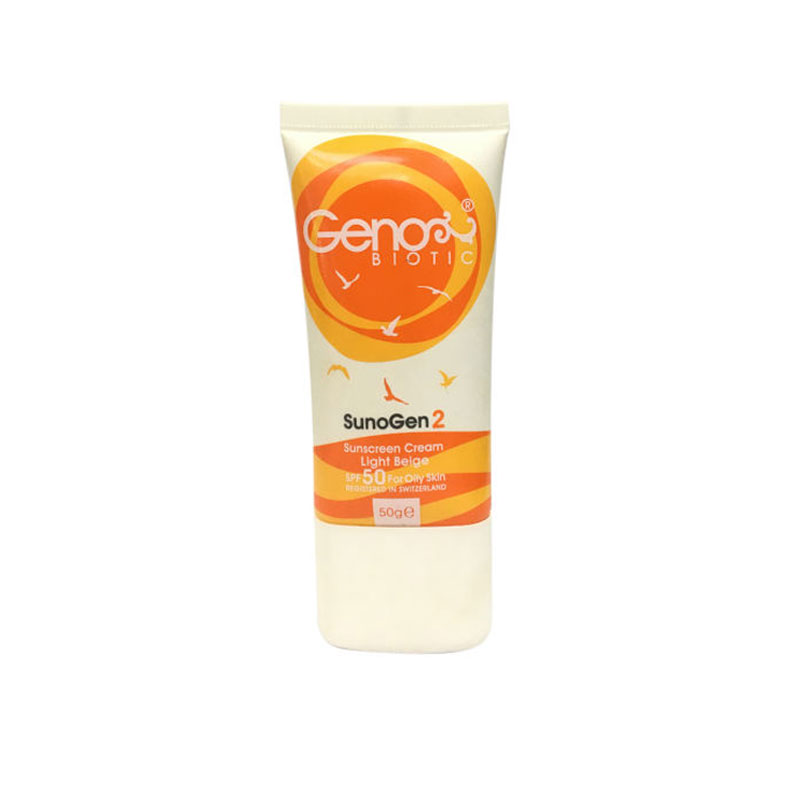 کرم ضدآفتاب ژنوبایوتیک - رنگ بژ روشن / Genobiotic SunoGen 2 Sunscreen Cream (Light Beige)