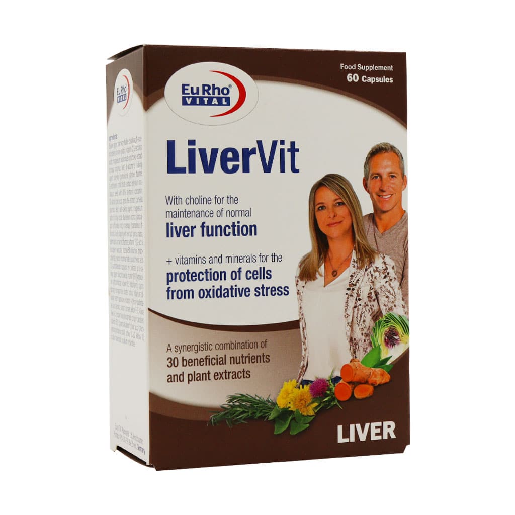 کپسول لیور ویت یورو ویتال ۶۰ عددی / EuRho Vital LiverVit 60 Capsules