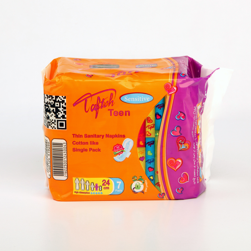 پد بهداشتی تافته مدل Teen بسته 7 عددی
