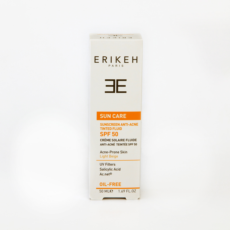 کرم ضدآفتاب رنگی ضدجوش اریکه SPF 50