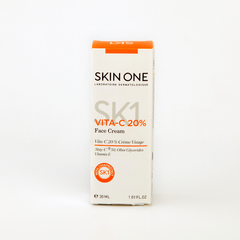 کرم ویتامین C اسکین وان ۲۰٪ مدل VITA-C برای روشن‌کننده و ضدلک