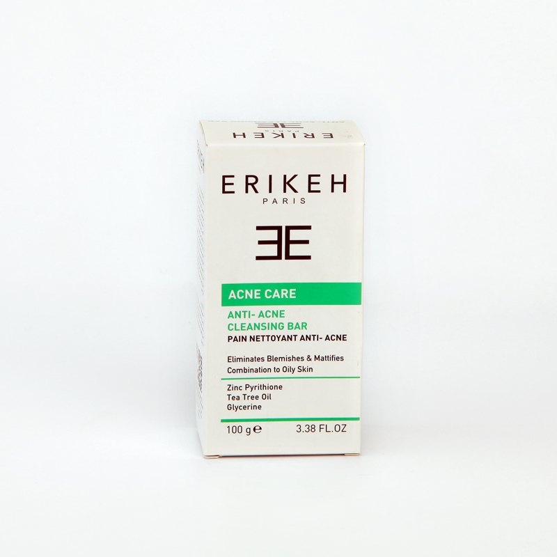 پن ضدجوش اریکه Erikeh مدل Anti-Acne Cleansing Bar مناسب پوست مختلط تا چرب