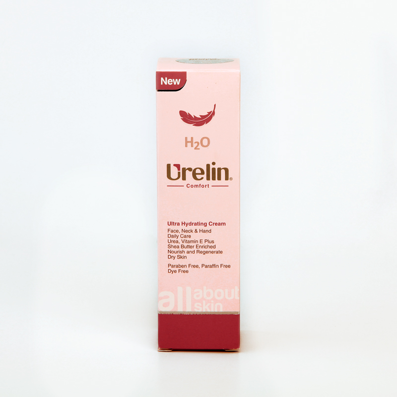 کرم آبرسان قوی اورلین Urelin H2O مدل Ultra Hydrating Cream مناسب پوست خشک – صورت، گردن و دست