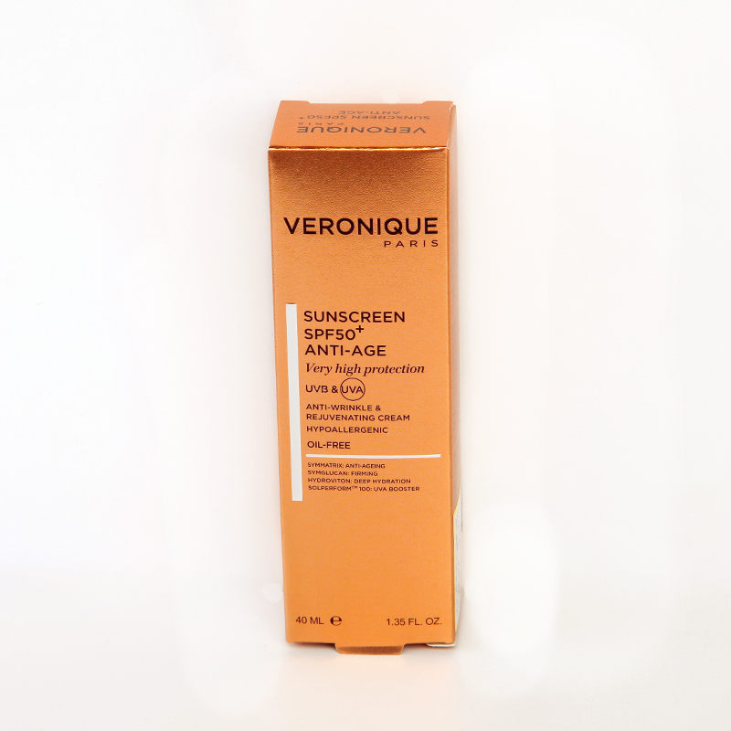 ضدآفتاب ضدچروک ورونیک VERONIQUE SPF 50+ مدل Anti-Age مناسب انواع پوست