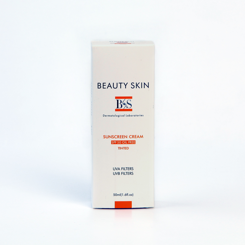 کرم ضدآفتاب رنگی بیوتی اسکین SPF 50 Beauty Skin Sunscreen Cream SPF 50 Oil-Free – Tinted