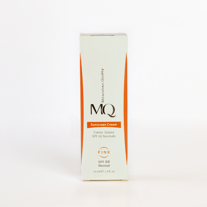 کرم ضدآفتاب صورتی ام‌کیو MQ Sunscreen Cream SPF 50 (مخصوص پوست نرمال)