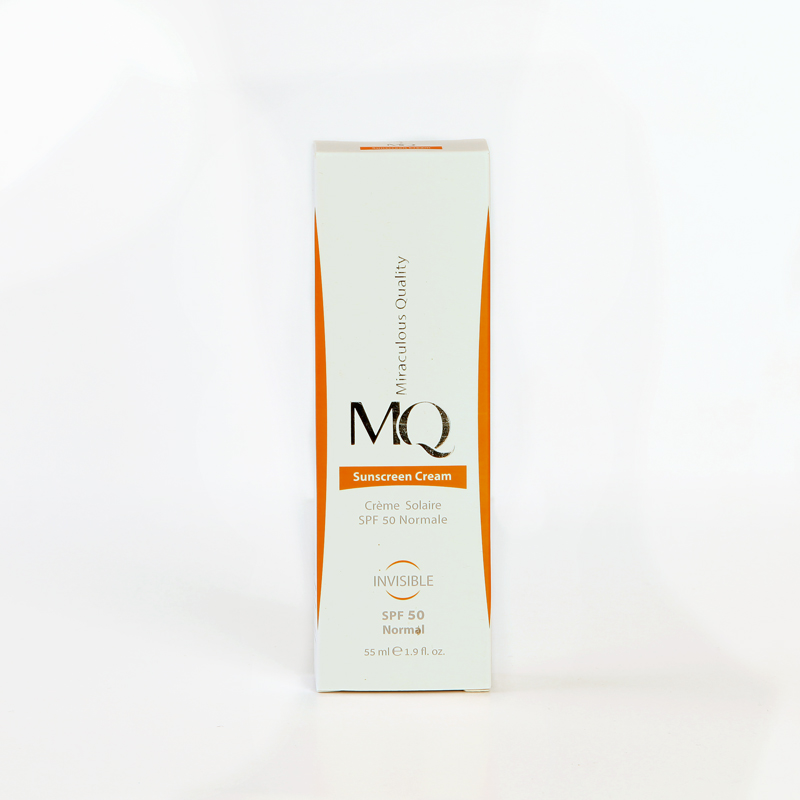 کرم ضدآفتاب نامرئی ام‌کیو MQ Sunscreen Cream Invisible SPF 50 (پوست نرمال)