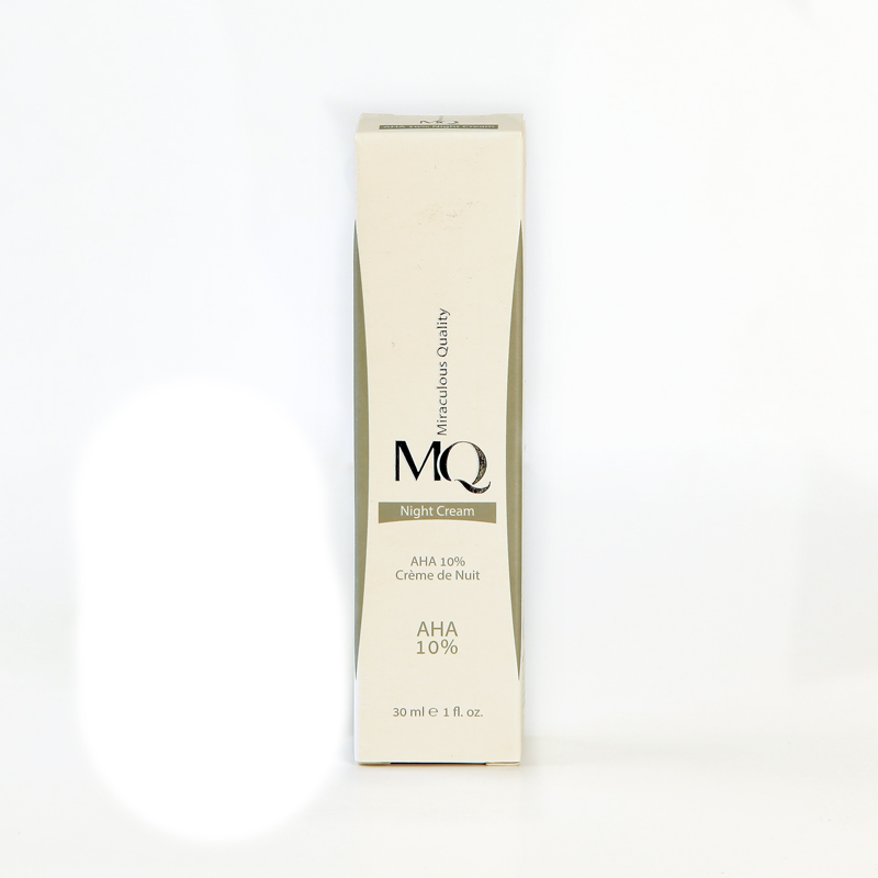 کرم شب لایه‌بردار ام‌کیو MQ Night Cream AHA 10% حجم 30 میلی‌لیتر