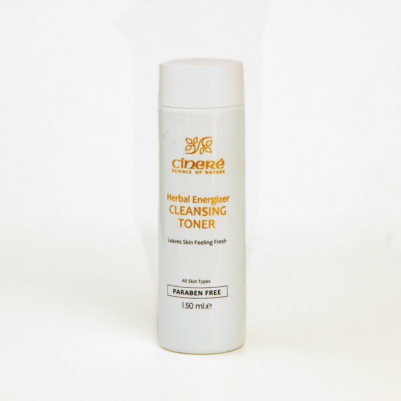 تونر پاک‌کننده گیاهی سینره مدل Herbal Energizer مناسب انواع پوست حجم 150 میلی‌لیتر