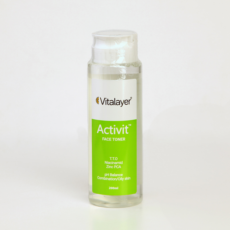تونر صورت ویتالیر مدل Activit مناسب پوست مختلط و چرب حجم 200 میلی‌لیتر