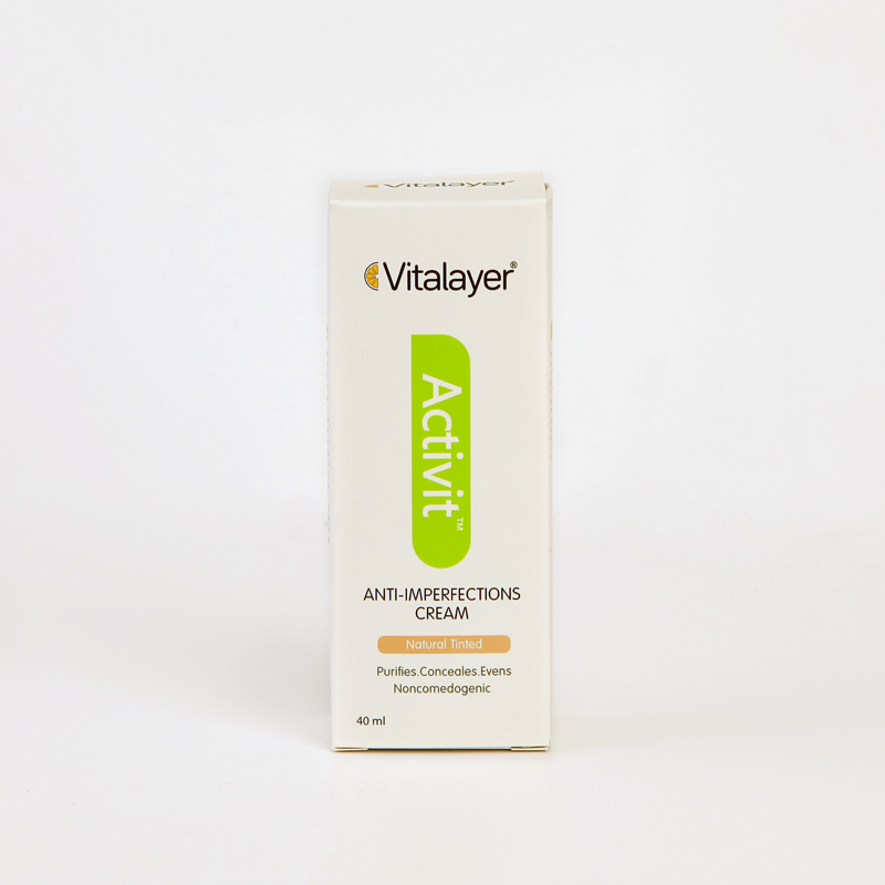 کرم ضدنقص رنگی ویتالیر Activit – پوشاننده و یکنواخت‌کننده پوست (۴۰ میل)