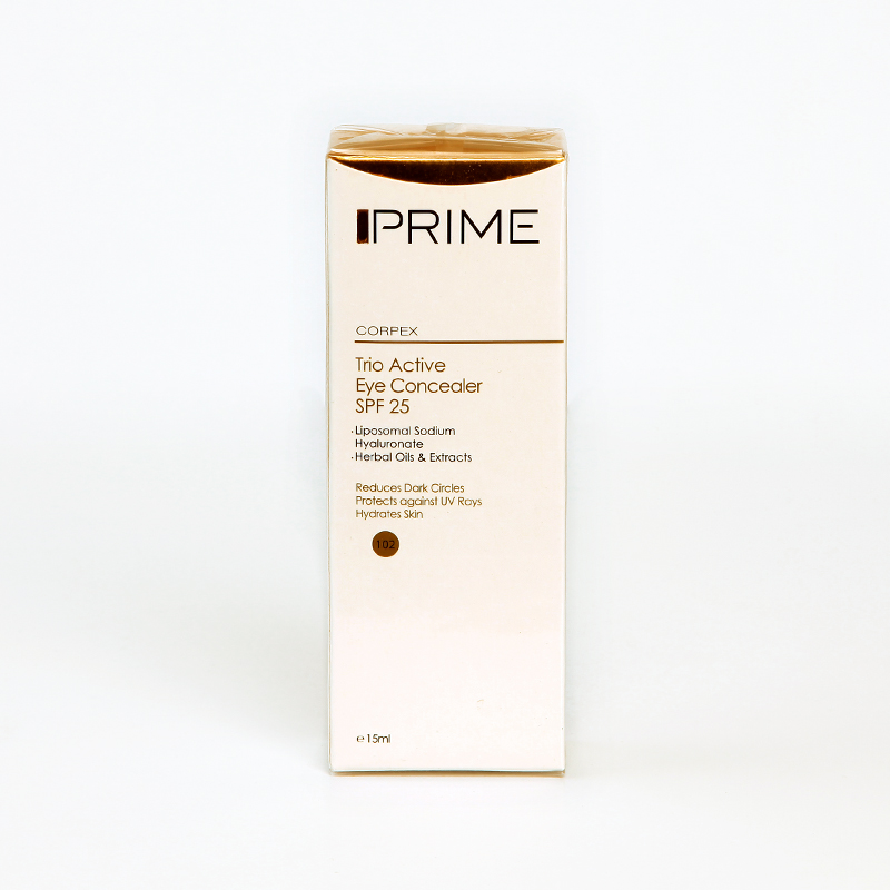 کانسیلر دور چشم سه‌کاره پرایم مدل Trio Active SPF 25 – شماره 102