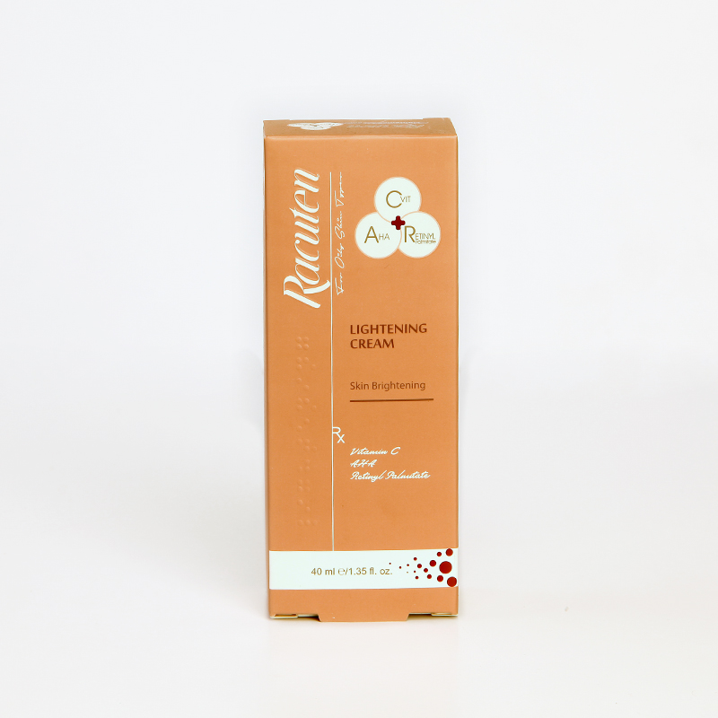 کرم روشن‌کننده راکوتن Racuten – حاوی ویتامین C، AHA و رتینول | شفاف‌کننده و یکنواخت‌کننده رنگ پوست