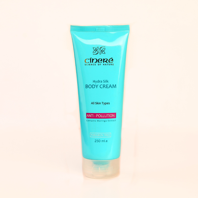 کرم بدن آنتی‌پولوشن سینره مدل Hydra Silk حجم 250 میلی‌لیتر