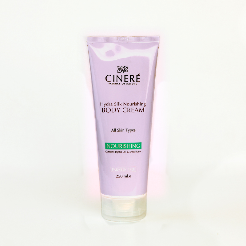 کرم بدن مغذی سینره مدل Hydra Silk Nourishing حجم 250 میلی‌لیتر