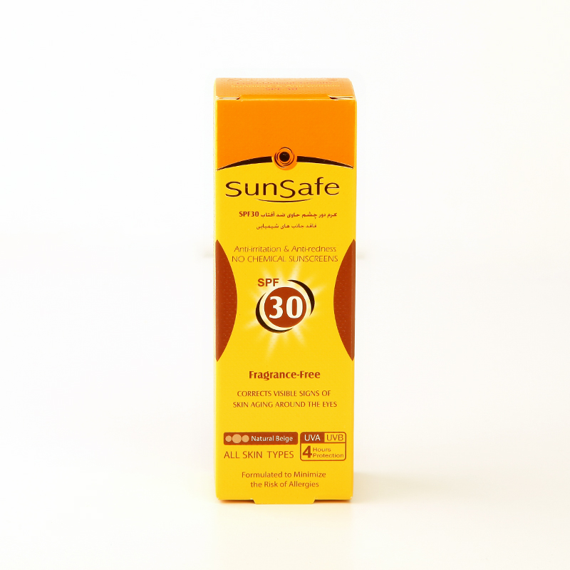 کرم دور چشم سان سیف SPF 30 – ضدآفتاب دور چشم بدون فیلتر شیمیایی