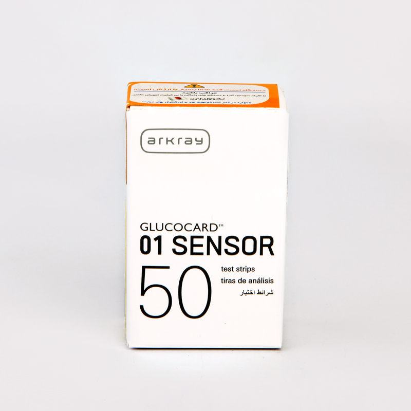 نوار تست قند خون Arkray Glucocard 01 Sensor – بسته ۵۰ عددی