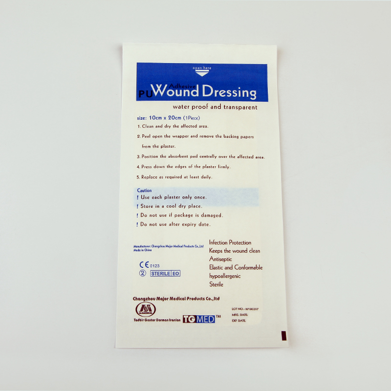 پانسمان شفاف و ضدآب PU Wound Dressing – اندازه ۲۰×۱۰ سانتی‌متر