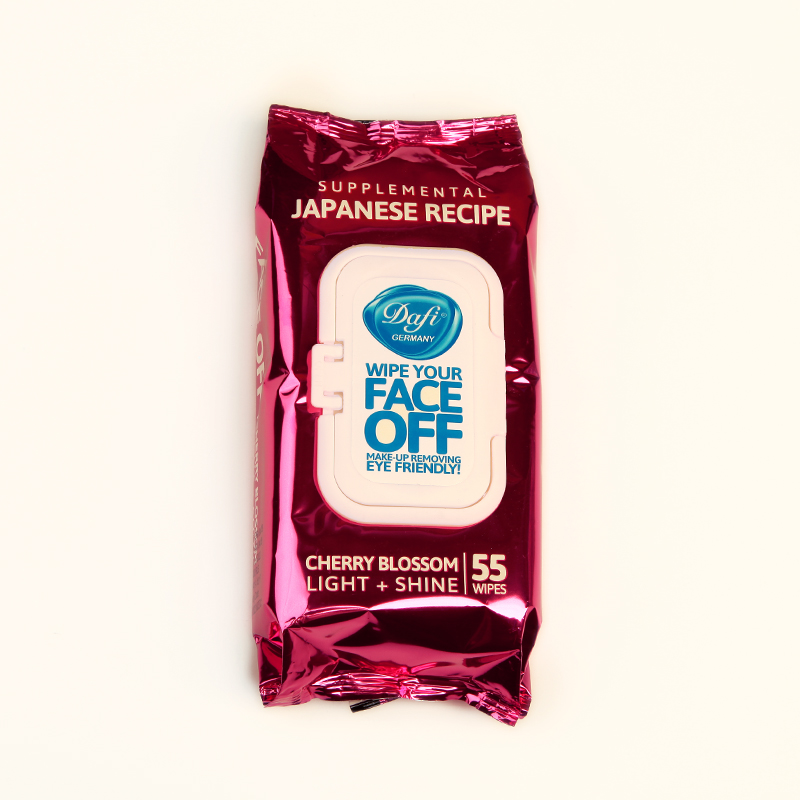 دستمال مرطوب پاک‌کننده آرایش دافی مدل Cherry Blossom (بسته 55 عددی)