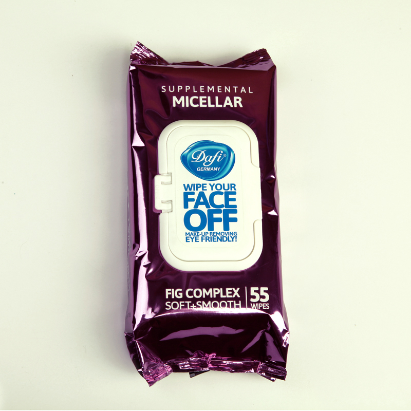دستمال مرطوب پاک‌کننده آرایش دافی مدل Micellar (بسته 55 عددی)