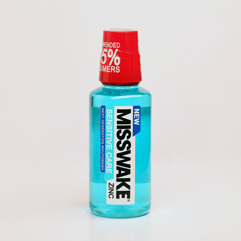 دهان‌شویه میسویک Misswake مدل Sensitive Care Zinc – مناسب دندان‌ها و لثه‌های حساس