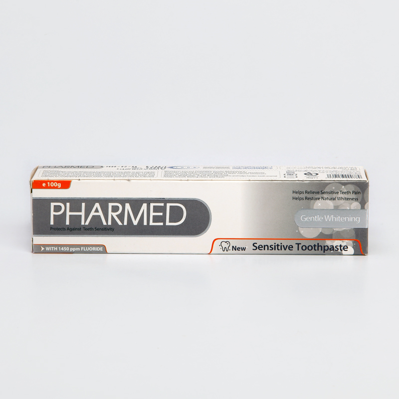خمیردندان فارمد PHARMED مدل Gentle Whitening سفیدکننده ملایم مخصوص دندان‌های حساس – حجم 100 گرم
