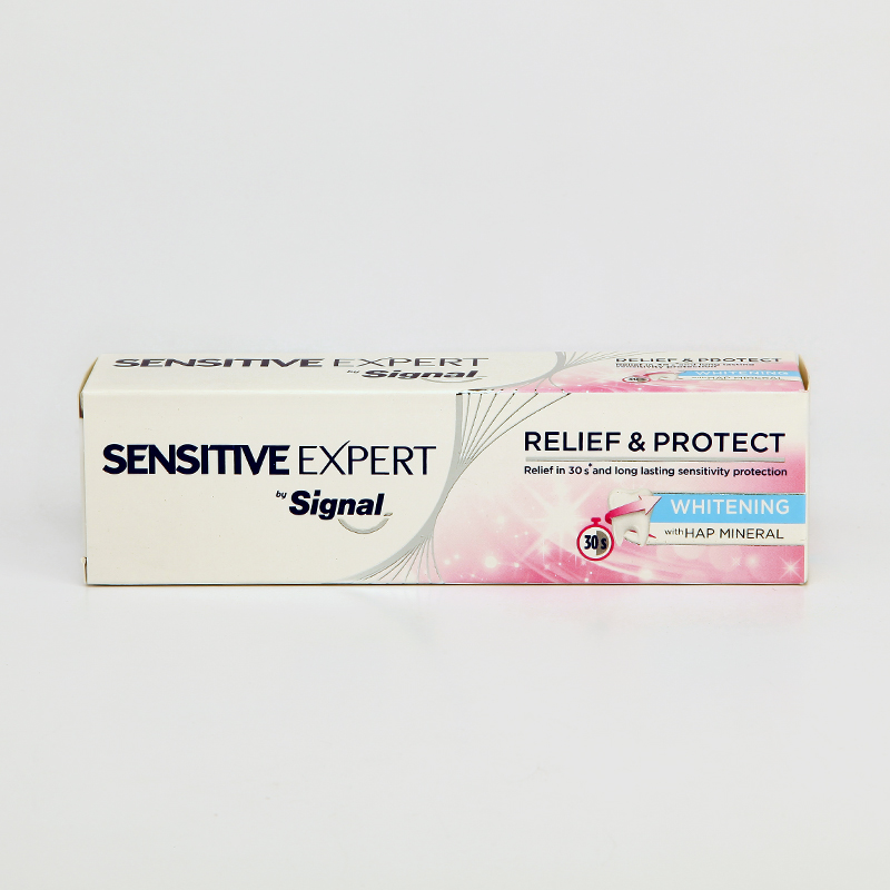خمیر دندان سیگنال مدل Sensitive Expert Relief & Protect سفیدکننده