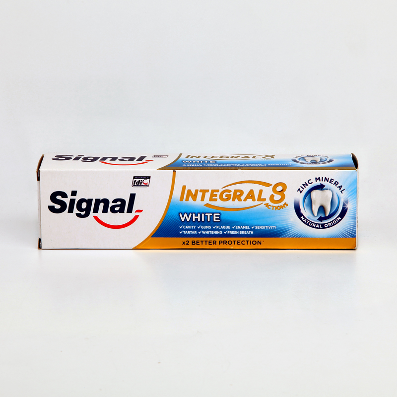 خمیر دندان سیگنال مدل Integral 8 White با عملکرد هشت‌گانه