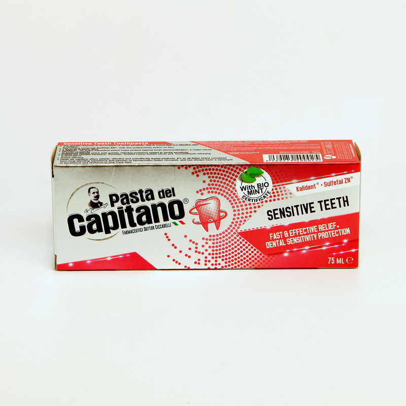 خمیر دندان کاپیتانو مدل Sensitive Teeth مخصوص دندان‌های حساس