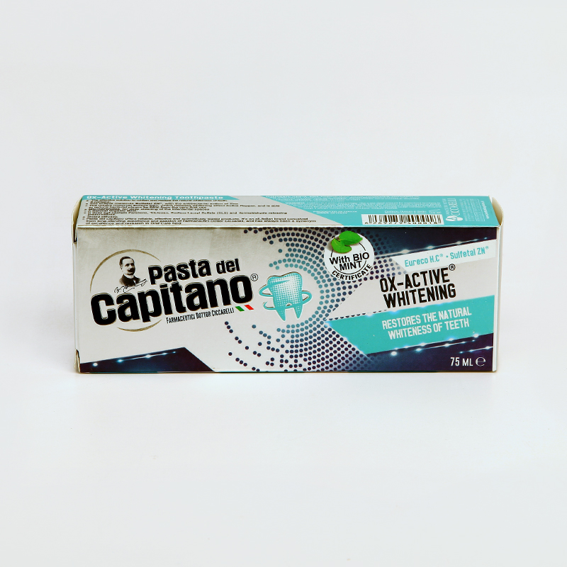 خمیر دندان کاپیتانو مدل OX-Active Whitening سفیدکننده اکسیژنه