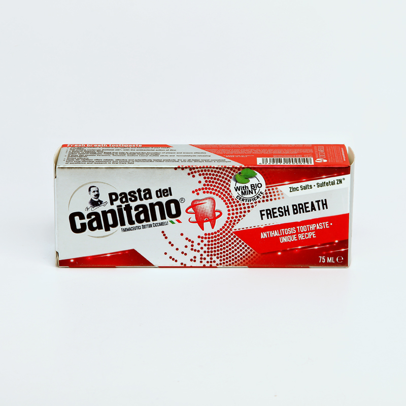 خمیر دندان کاپیتانو مدل Fresh Breath مخصوص خوشبوکنندگی دهان