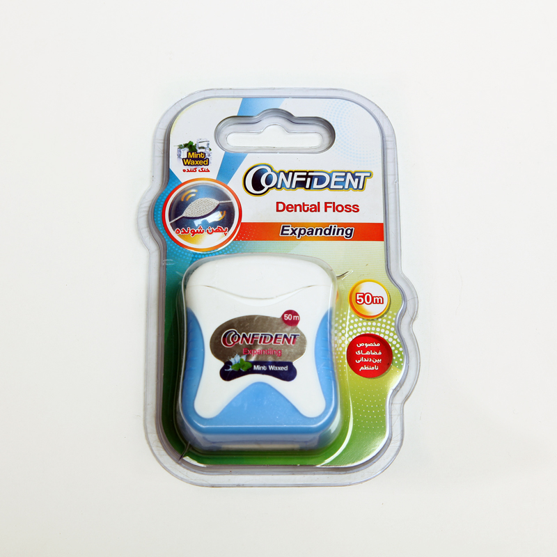 نخ دندان کانفیدنت مدل Expanding با طعم نعناع – طول 50 متر