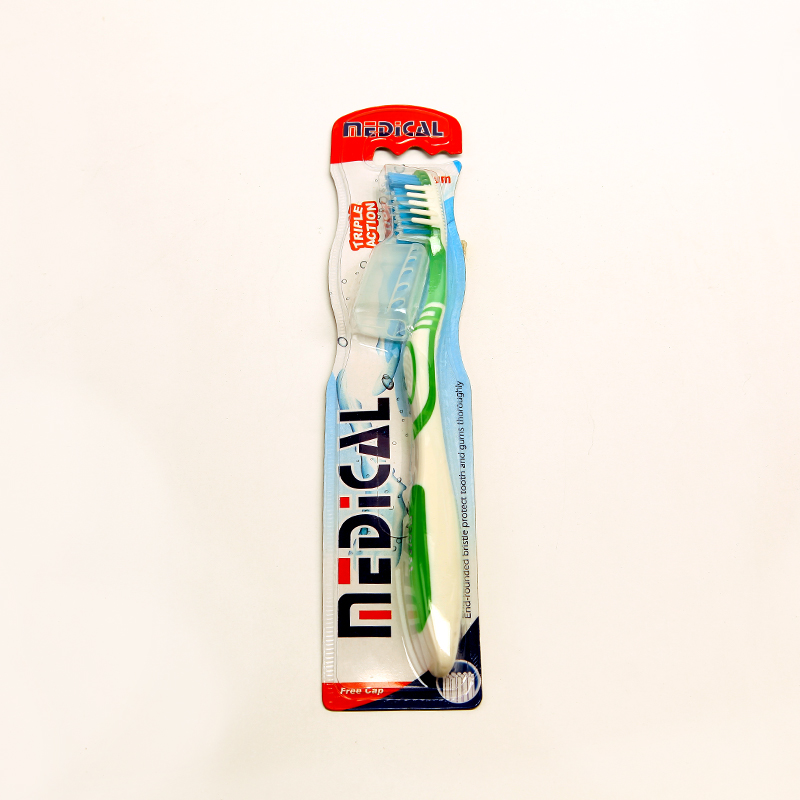 مسواک MEDICAL مدل Triple Action با برس Medium