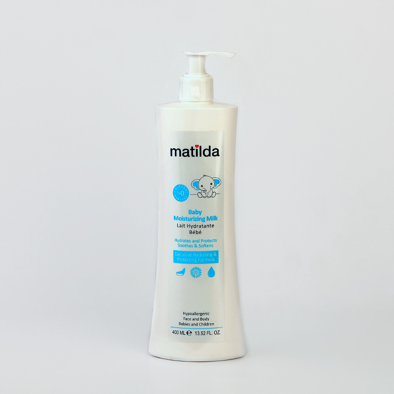لوسیون مرطوب‌کننده کودک ماتیلدا Matilda Baby Moisturizing Milk – مناسب صورت و بدن (400 میل)