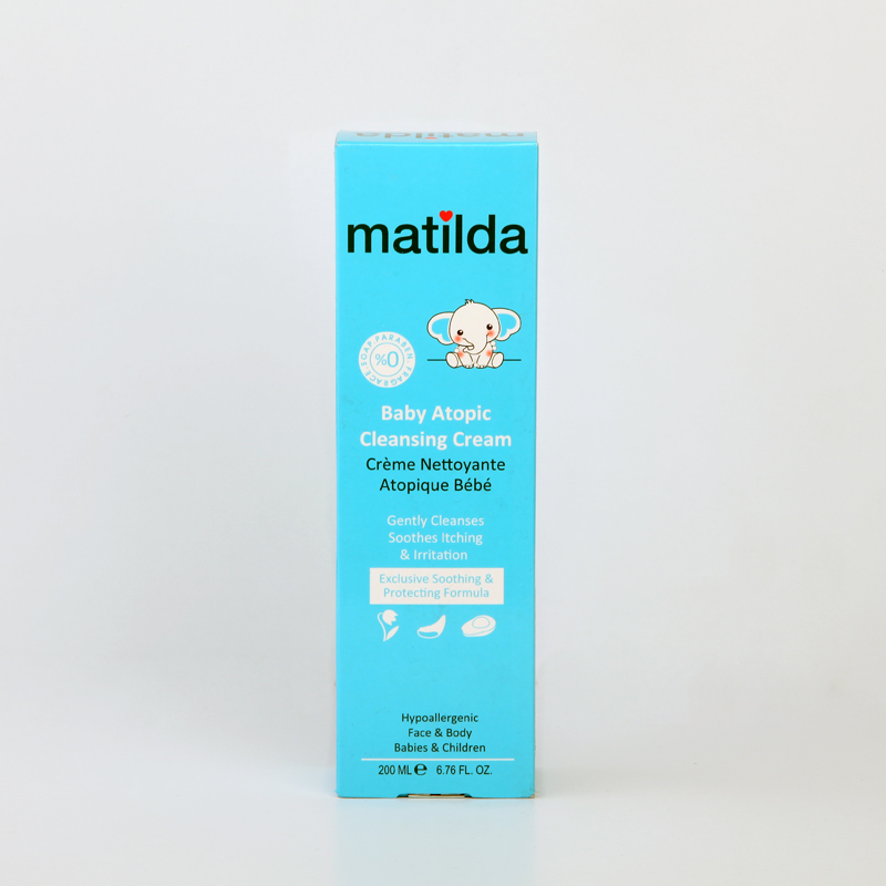 کرم شستشوی آتوپیک کودک ماتیلدا Matilda Baby Atopic Cleansing Cream – مناسب صورت و بدن (200 میل)