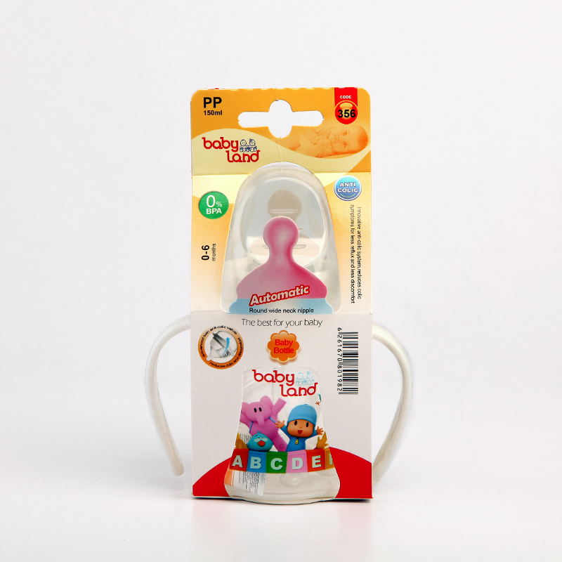 شیشه‌شیر بی‌بی‌لند Baby Land مدل 356 – 150 میلی‌لیتر – مناسب 0 تا 6 ماه