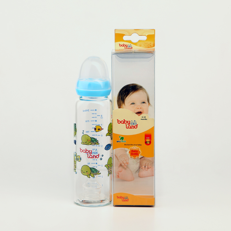 شیشه‌شیر بی‌بی‌لند Baby Land مدل 471 – طرح لاک‌پشت – مناسب 6 تا 18 ماه