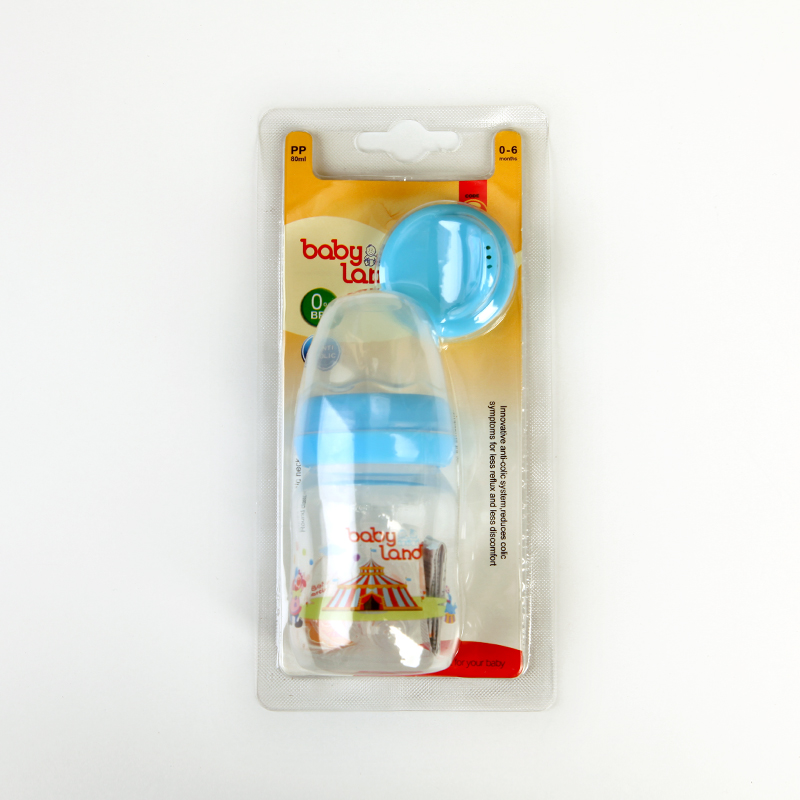 شیشه‌شیر نوزاد بیبی لند Baby Land مدل 580 حجم 80 میل – مناسب 0 تا 6 ماه